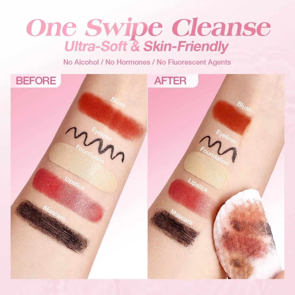 Peach Refreshing Makeup Cleansing Pads