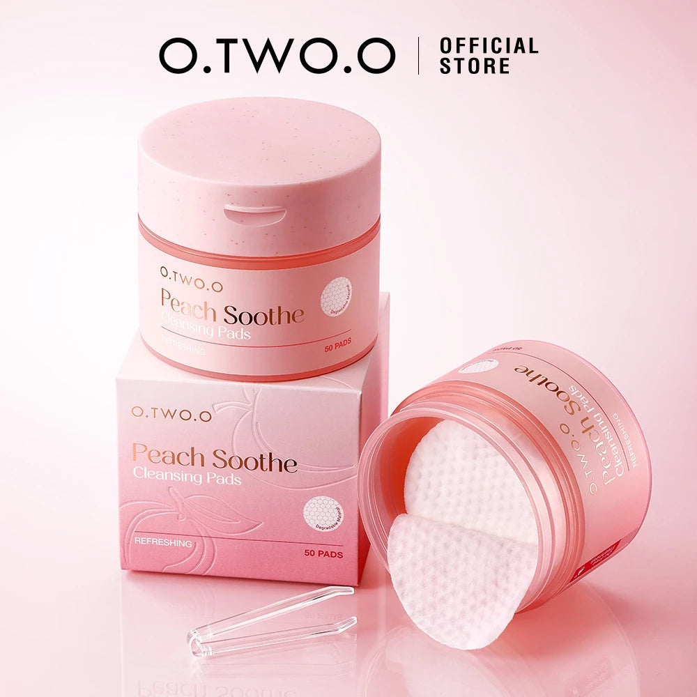 Peach Refreshing Makeup Cleansing Pads