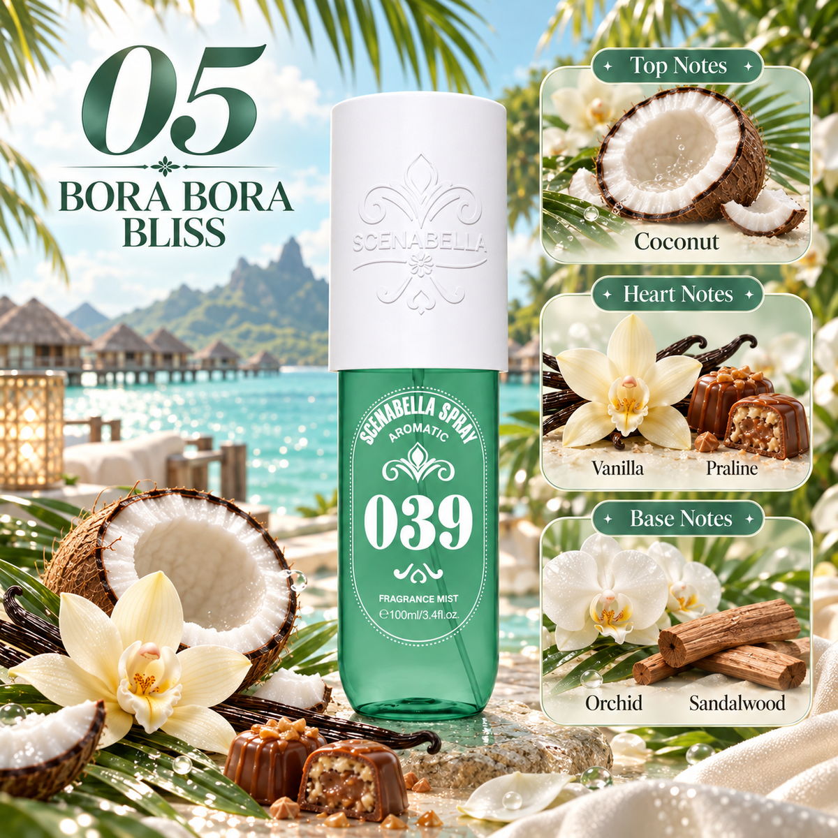 Scenabella's Getaway Body Mist Collection 100ml
