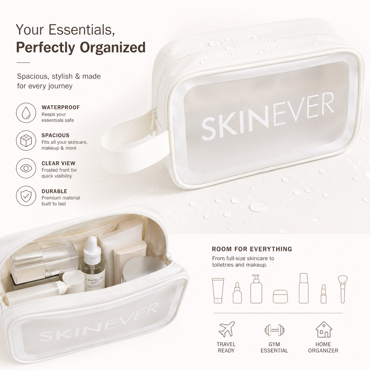 Frosted Toiletery Bag
