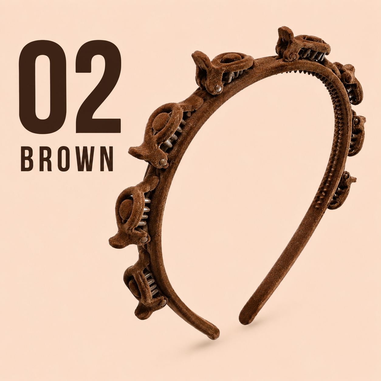 Velvet Clip Headband