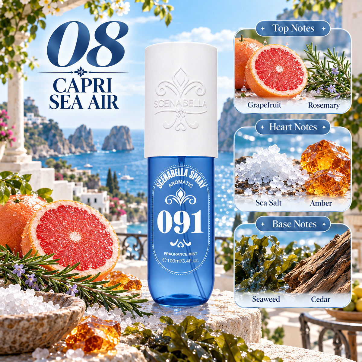 Scenabella's Getaway Body Mist Collection 100ml