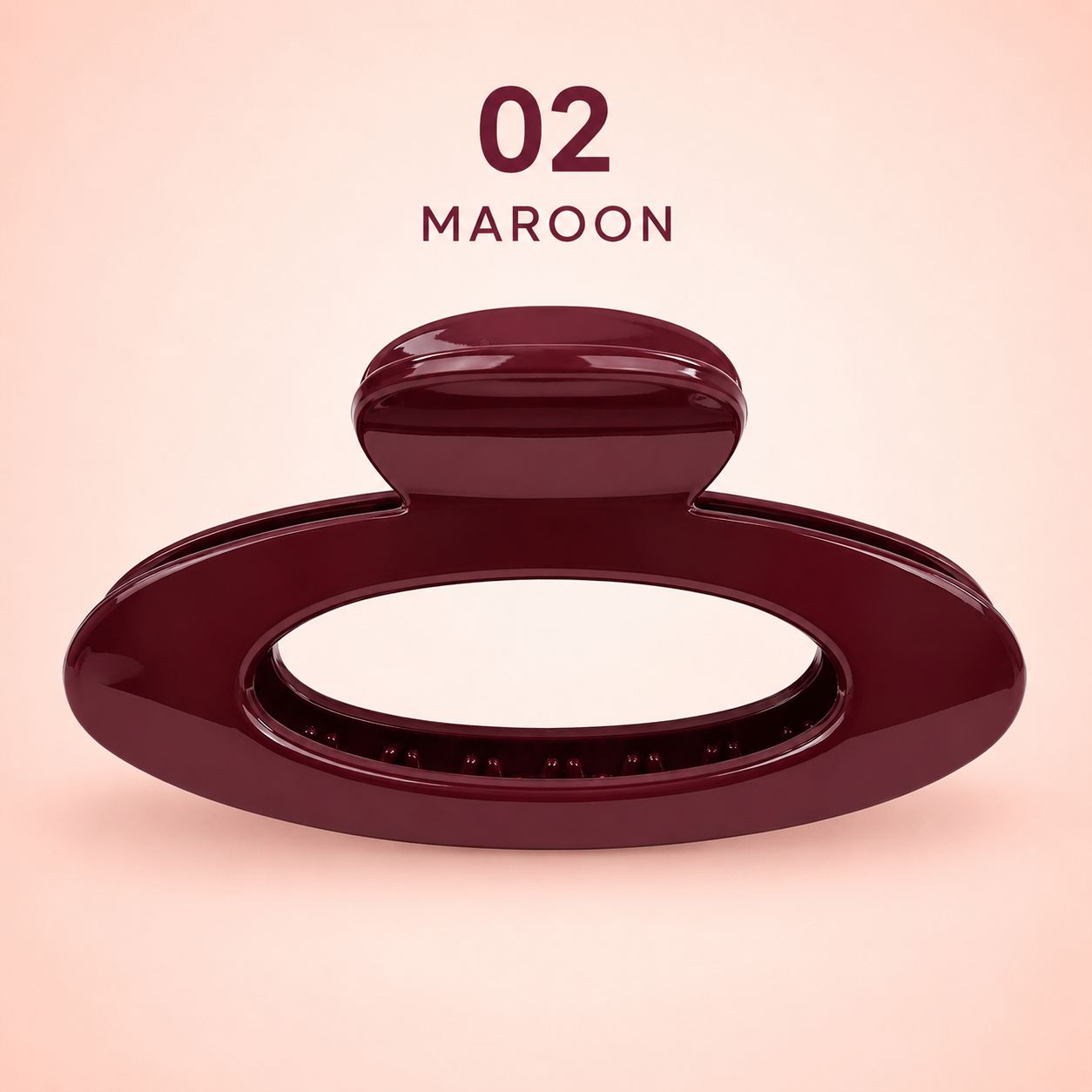 Oval Gloss Hair Claw
