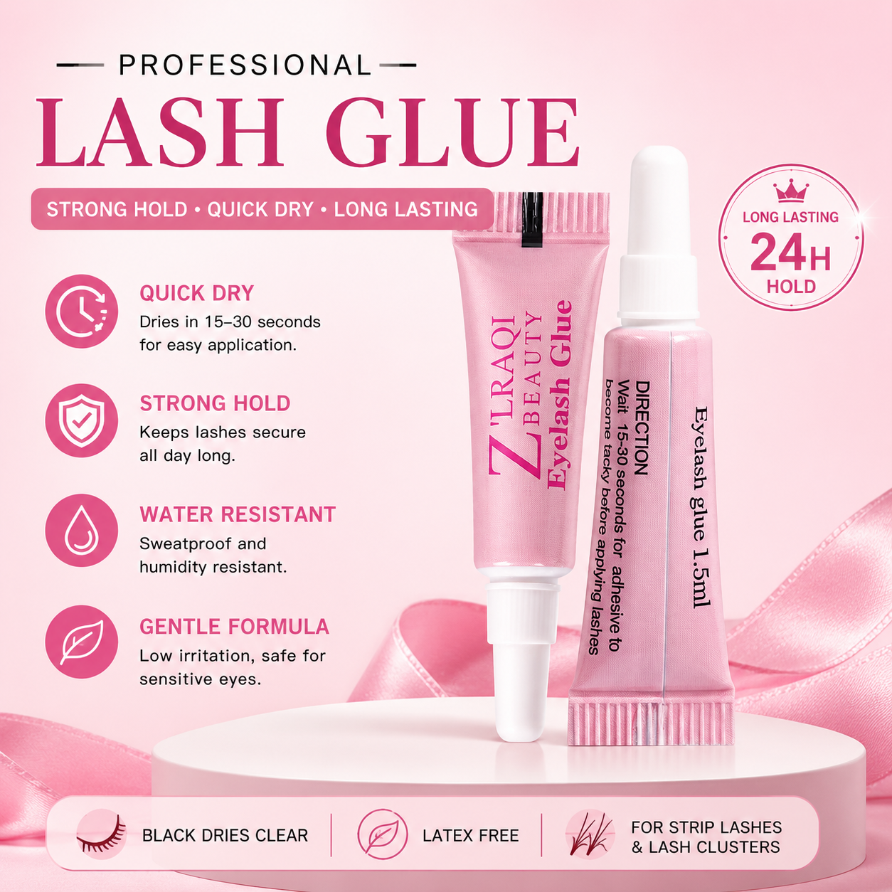 Quick Dry Mini Clear Lash Glue
