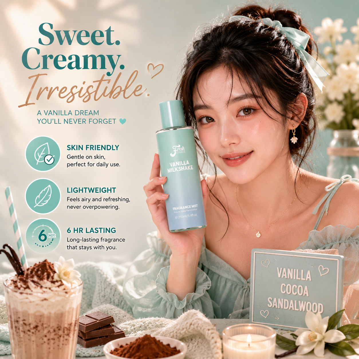 Vanilla Milkshake Body Mist 250ml
