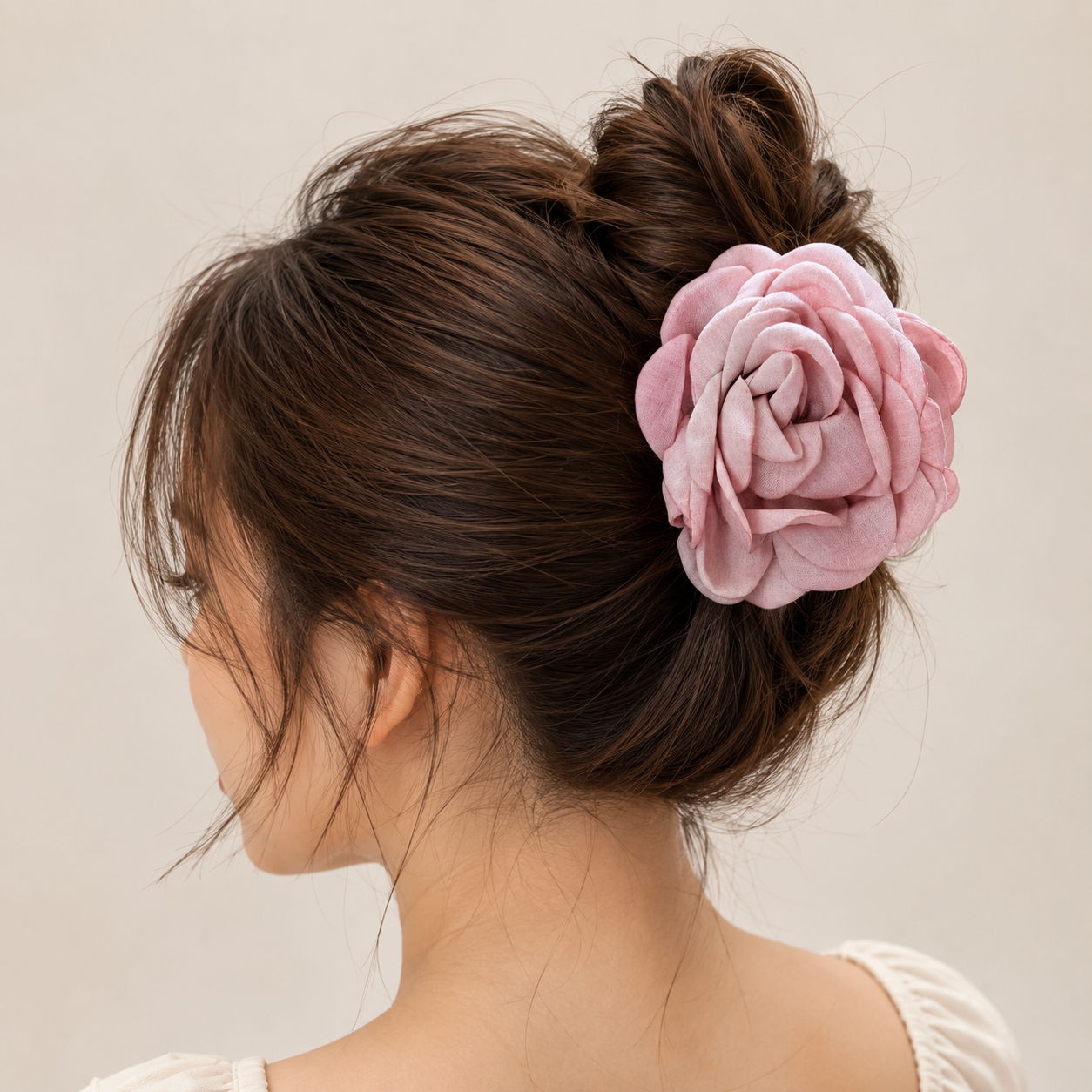 Rose Bloom Hair Claw