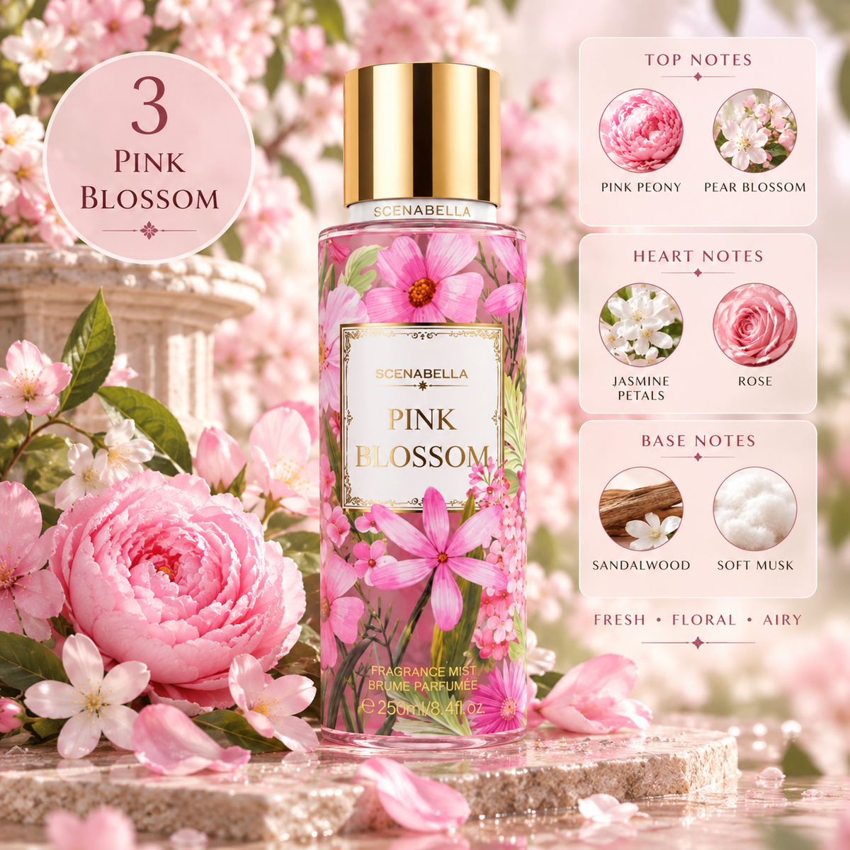 Scenabella's Scandal Body Mist Collection 250ml