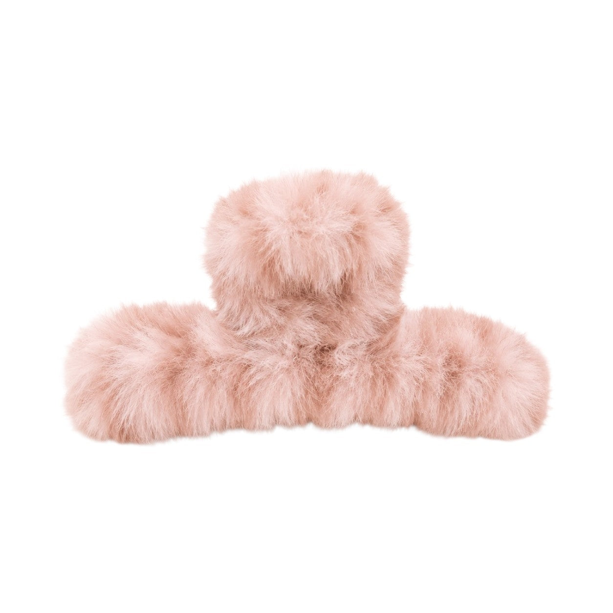 Fluffy Striped Hair Claw
