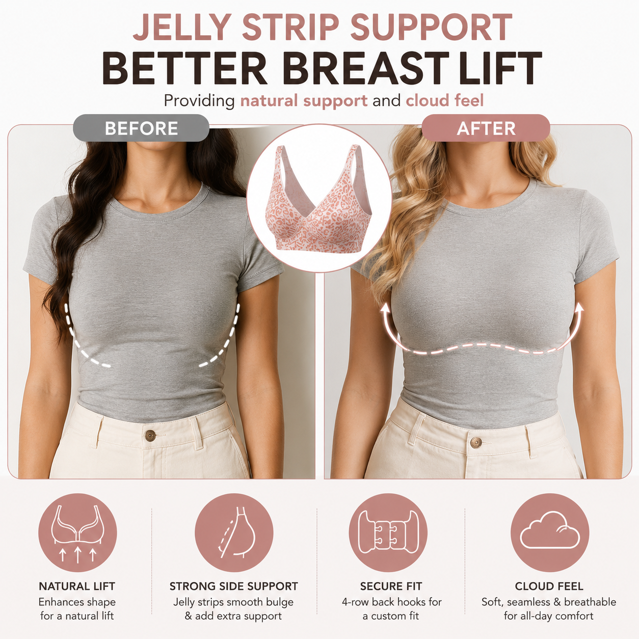 Cloud Comfort Seamless Jelly Bra