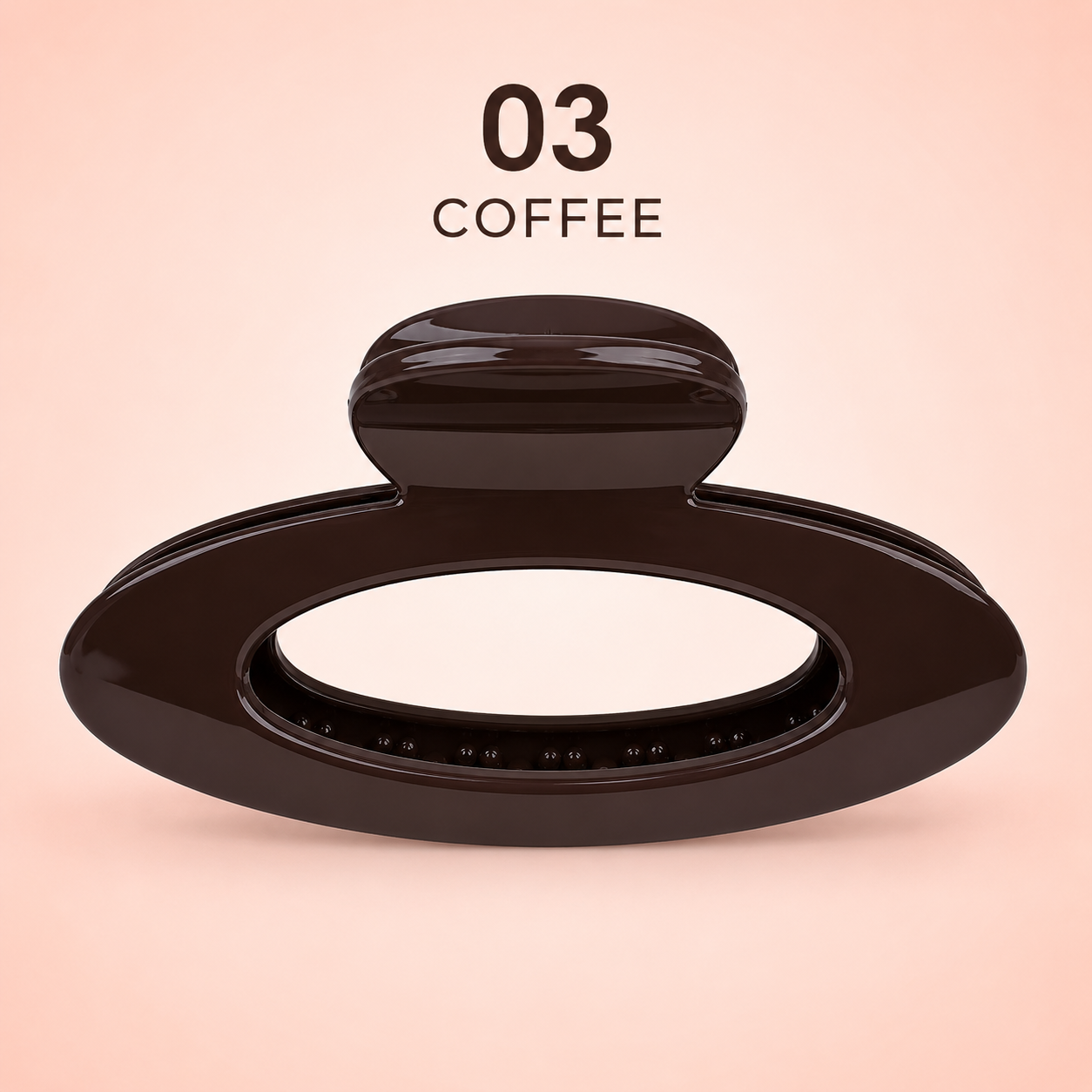 Oval Gloss Hair Claw