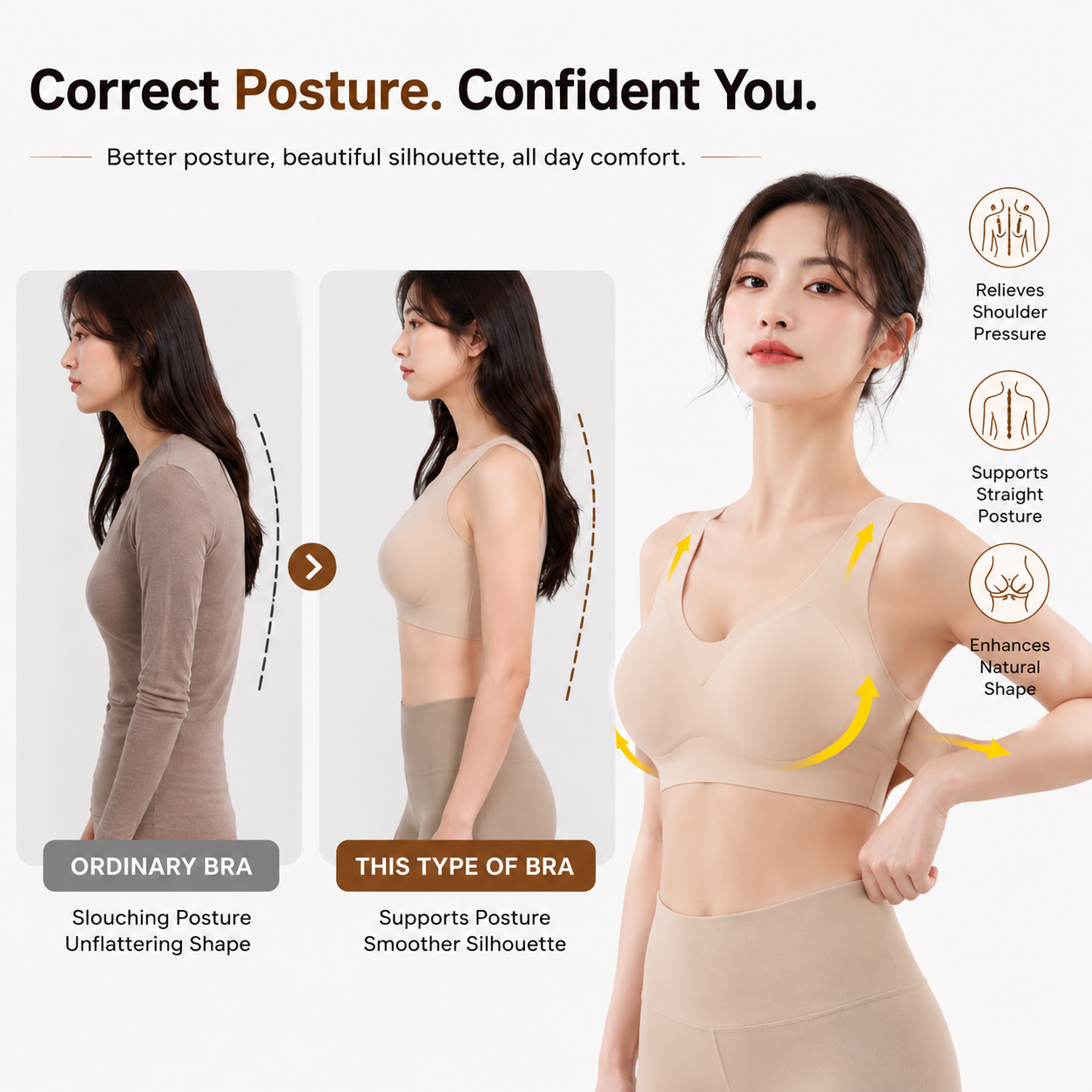 Natural Lift Back Support Bra