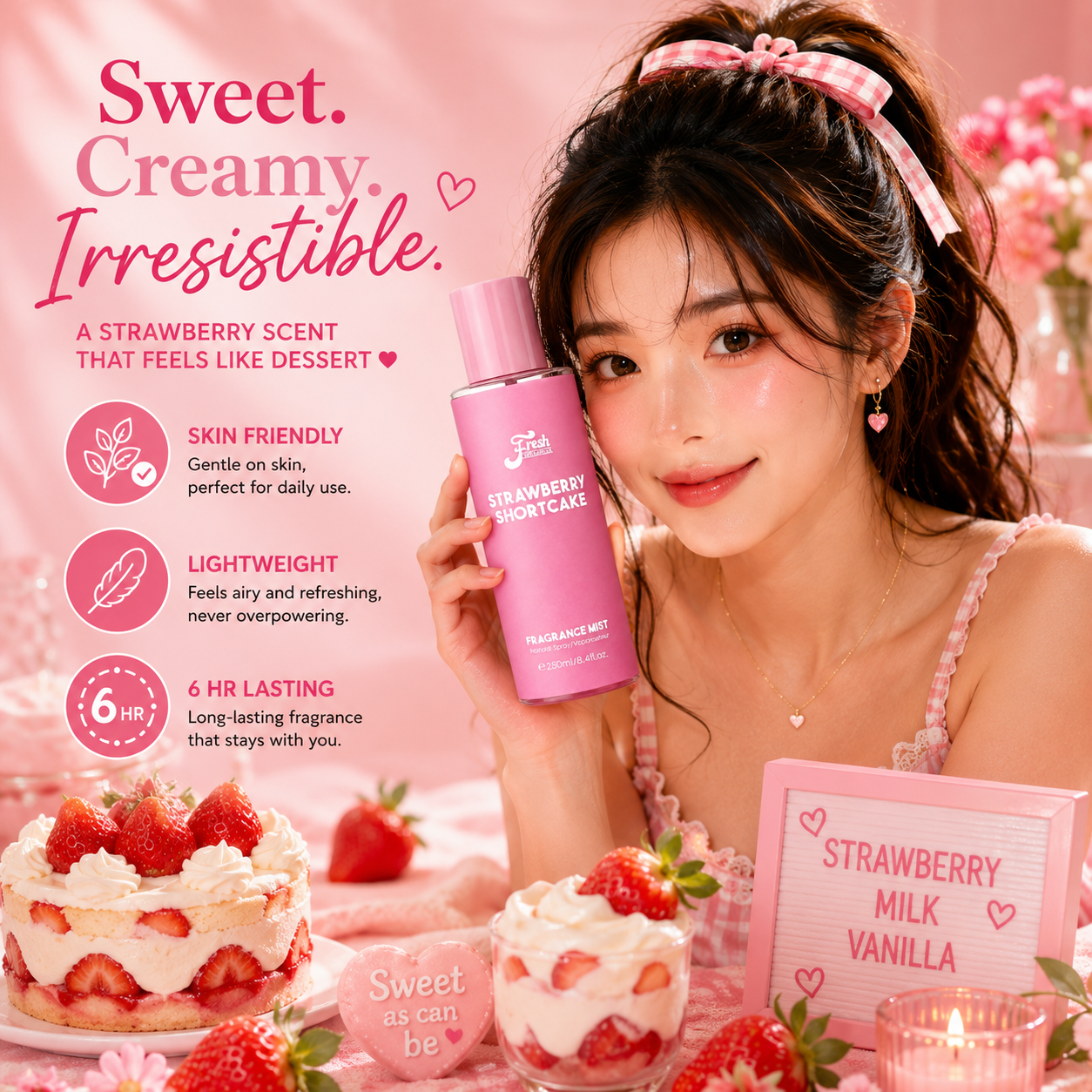 Strawberry Shortcake Body Mist 250ml