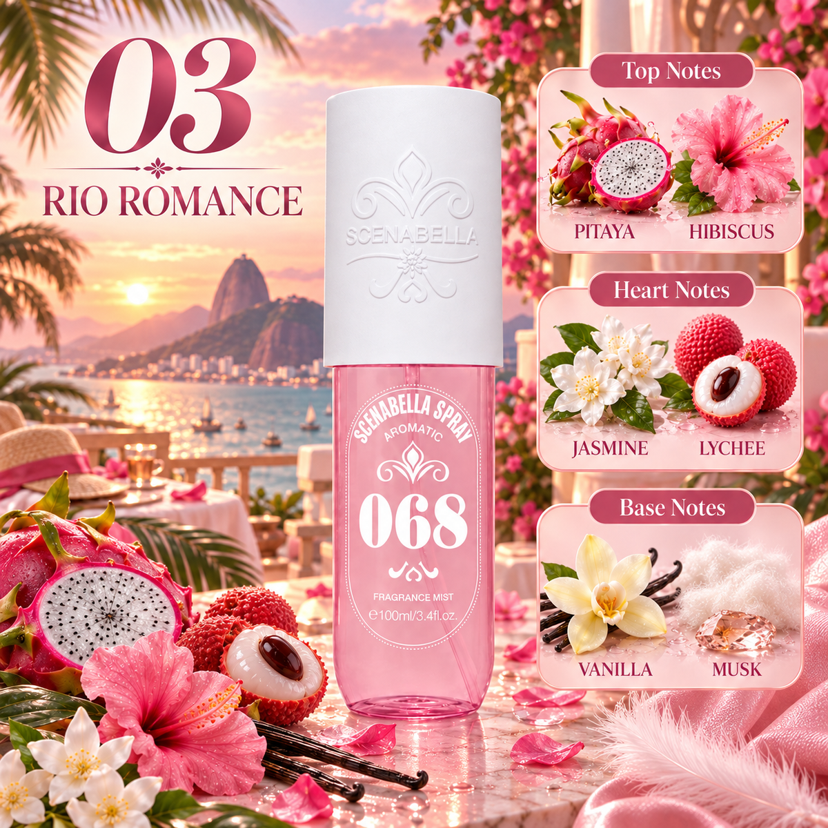 Scenabella's Getaway Body Mist Collection 100ml