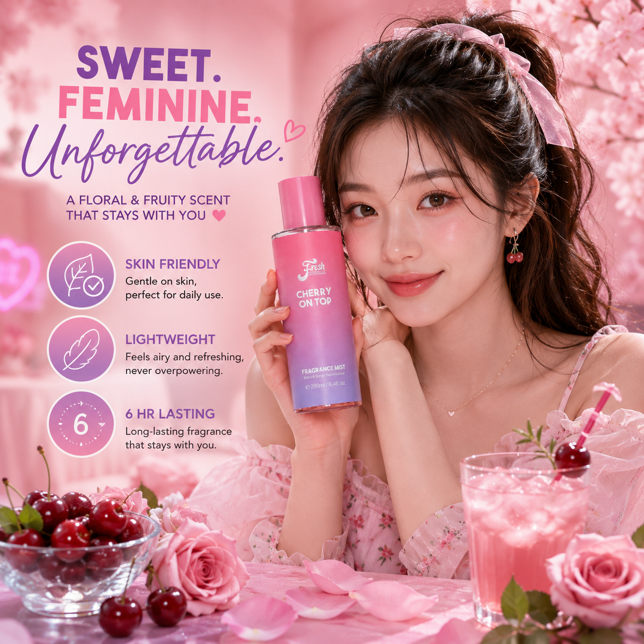 Cherry On Top Body Mist 250ml