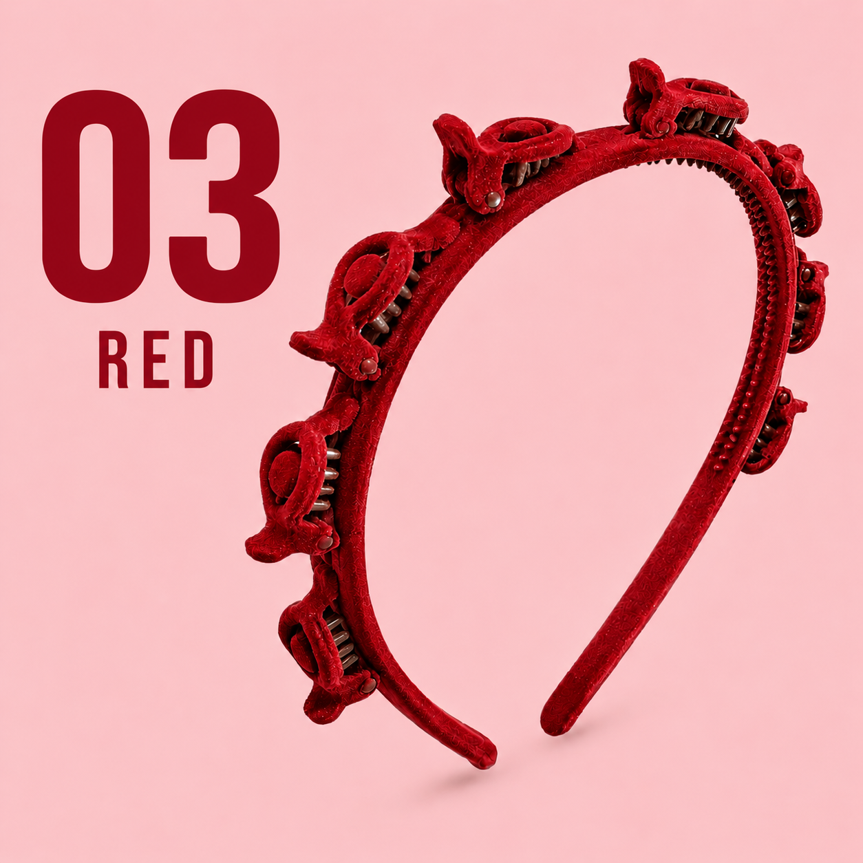 Velvet Clip Headband