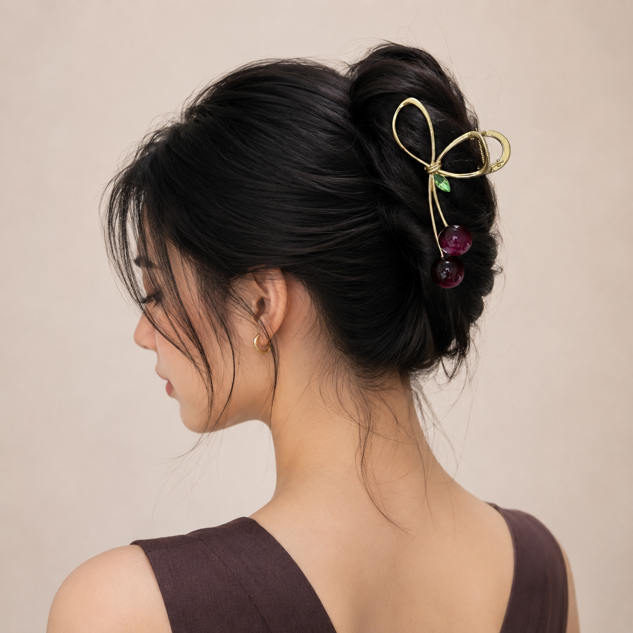 Cherry Charm Hair Claw